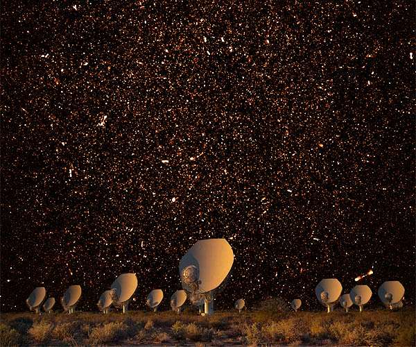 South Africa's MeerKAT peers deep into the Universe